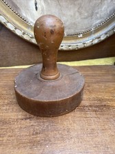Ancien Tampon Moule À Beurre Bois 