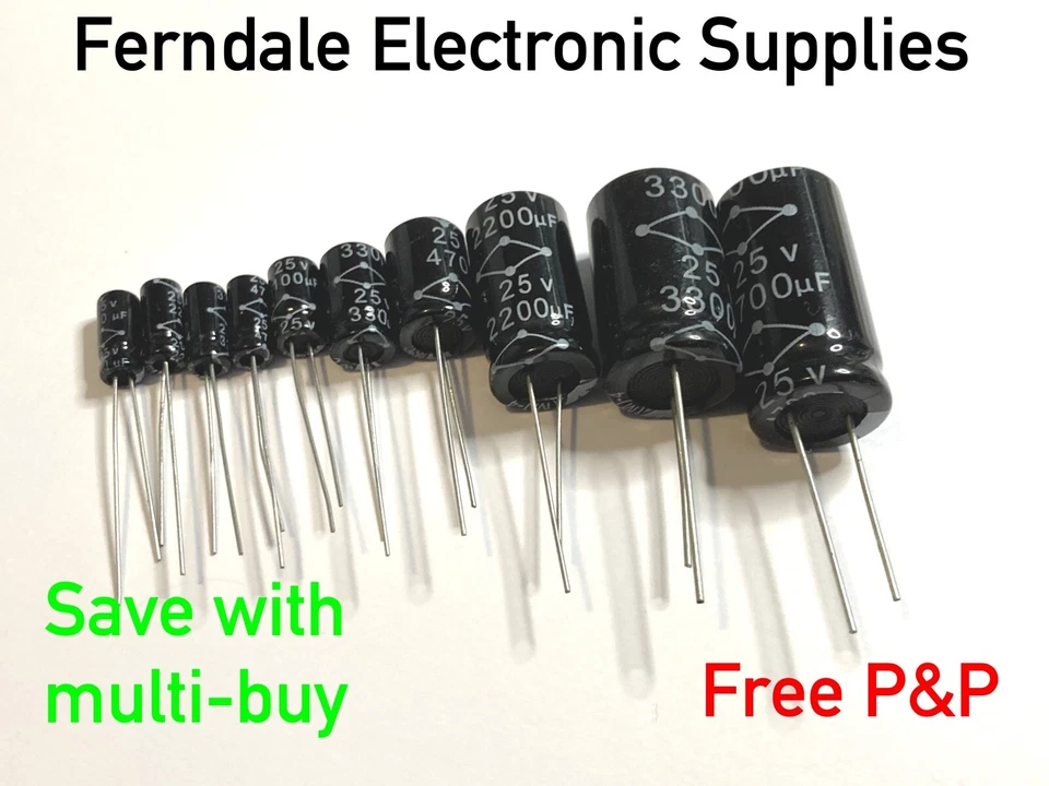 MULTICOMP PRO General purpose radial aluminium electrolytic capacitor, 0.47µF - 2200µF 85°C