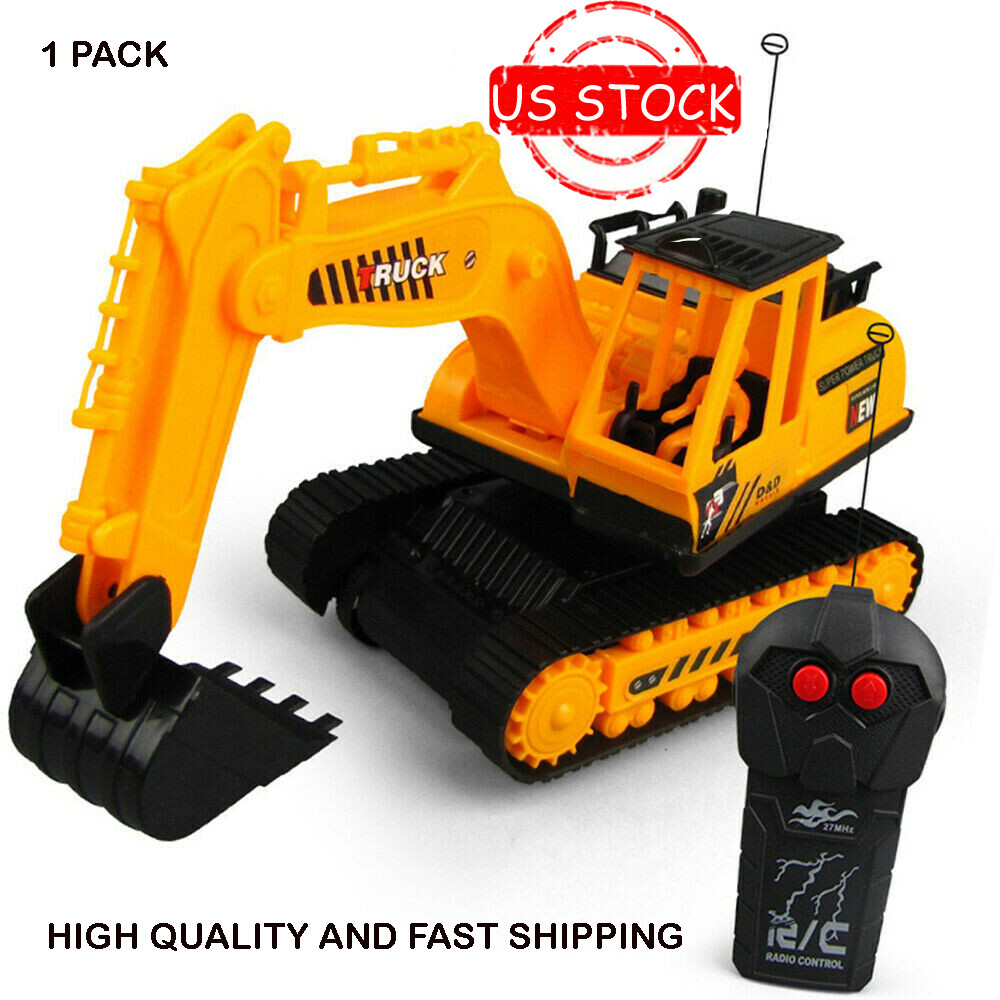 orange excavator toy