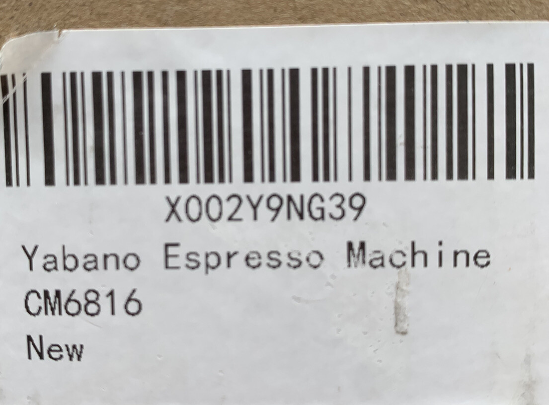 Yabano Espresso Machine 3.5Bar Espresso Coffee Maker CM6816