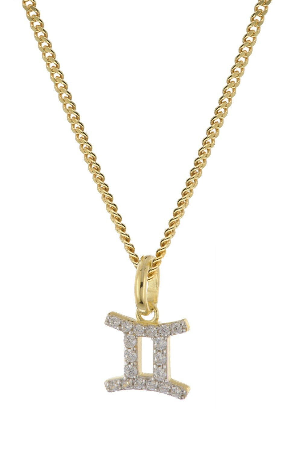 БЛЕСТЯЩЕЕ золото Sternzeichen Zwilling Gold 3338 карат и серебряная оправа vergoldeter GL833 20190₽