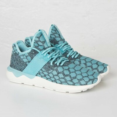 Adidas Originals Tubular Primeknit Men Running Shoes Blue Spirit