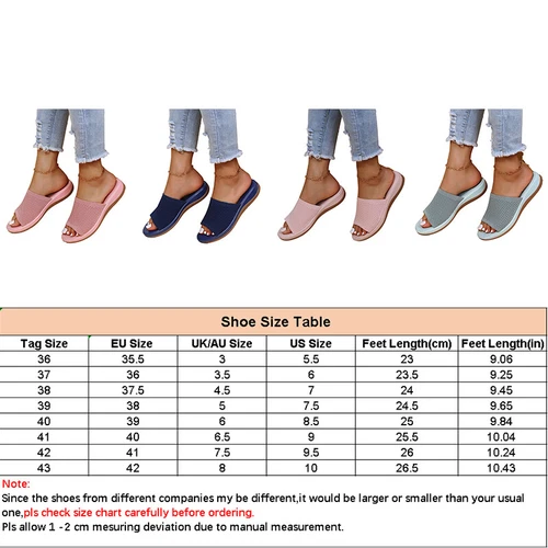 Womens Flats Ladies Slip On Fashion Slides Mules Sliders Summer Beach Sandals Sz - Picture 3 of 36