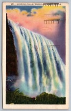 Postcard American Falls Niagara Falls Luna Is...
