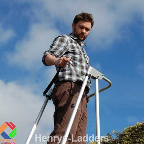 Henchman Hi Step Midi Platform Garden Ladder FREE Fast Delivery 5 Yr