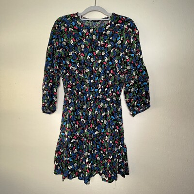zara black floral mini dress ZARA BLACK FLORAL PRINTED FLOWING MINI DRESS Ladies – Afashionistastore main image 1