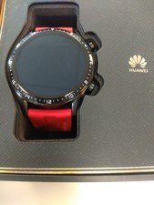 Huawei Watch GT 2 Sport Edition 46mm Black Stainless Steel Case with Sunset  Orange Fluoroelastomer Strap (LTN-B19) for sale online | eBay