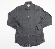 Robert Graham X Shirt Mens 41 / 16 Black Button Up Tailored Fit Paisley Adult
