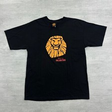 Vintage 90s Disney The Lion King Shirt Size Large Black Disney Broadway Musical