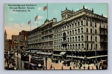 STRAWBRIDGE & CLOTHIER'S 8TH & MARKET PHILADELPHIA PENNSYLVANIA POSTCARD c. 1910