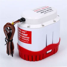 12V 2000GPH Boat Bilge Water Pump Built-In Float Switch Automatic Submersible