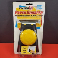 Zinsser Paper Scraper Wallpaper Removal & Wall Scraper Tool #02986 NOS