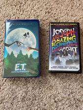 VHS ET Extra-Terrestrial & Joseph and the Amazing Technicolor DreamCoat Clamshel