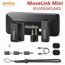 Godox MoveLink Mini 2.4g Wireless Lavalier Microphone System Camera Smartphone