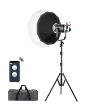 GVM 200W LED Video Light with Lantern Softbox, SD200D Photography Studio Ligh...