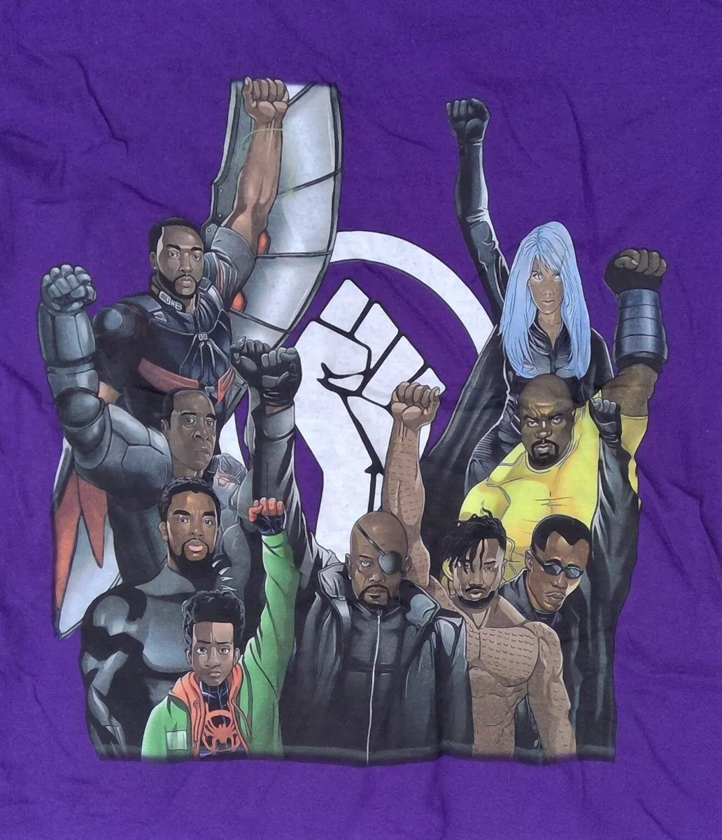 African american superhero sales t shirts