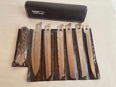 Vintage Kershaw Kai Blade Trader Knife Set w/Case & 6 Blades Made