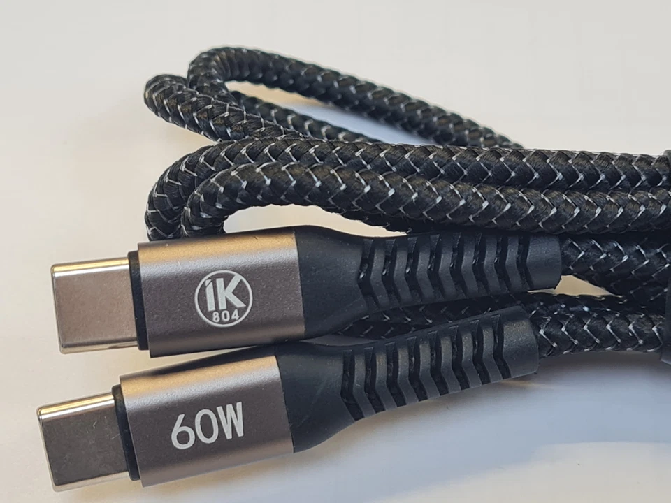 USB-C Cable To USB-C Braided Fast Charger Cable Type C Lead For iPhone 15 16 17 - Image 2 of 4