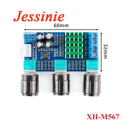 XH-M567 TPA3116D2 Digital Amplifier Board 80Wx2 Treble Bass
