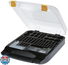 Amazon Basics Battery Organizer with Tester, Wall-Mounted Design, Handle Hold