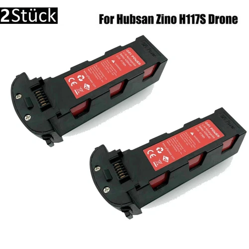 2er 4200mAh 11.4V Lipo Batterie Akku für Hubsan H117S Zino RC Drohnen