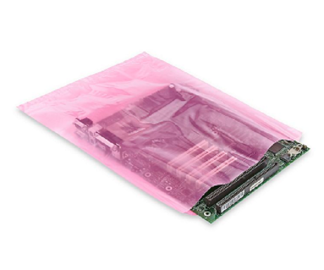Pink Anti-Static Flat Bags, 2Mil 6 X 8 & 100 Bags Pink Anti-Static Flat Bags, 2Mil 6 X 8 & 100 Bags