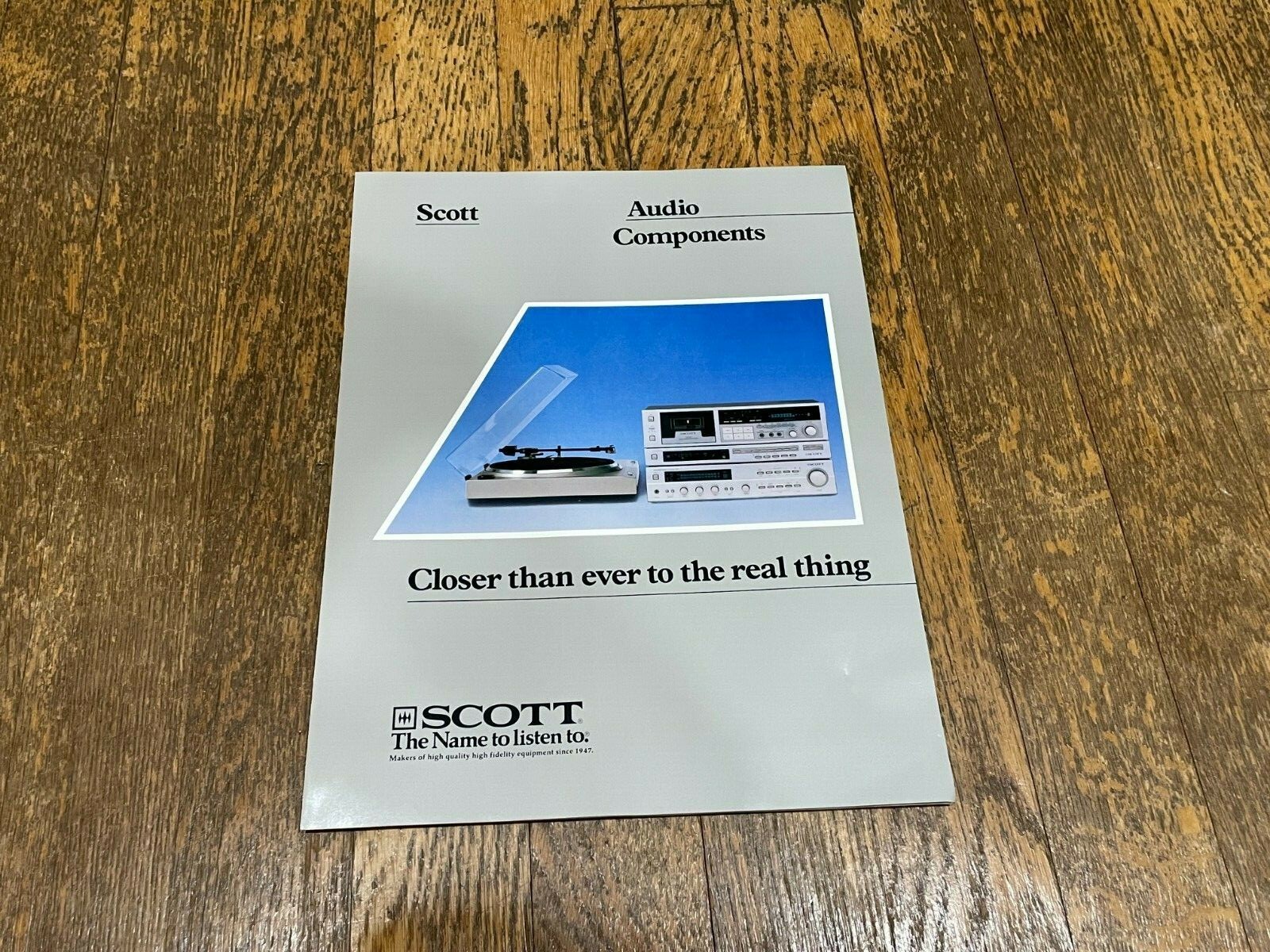 H. H. Scott Audio Components Catalog Brochure Turntables Amplifiers 