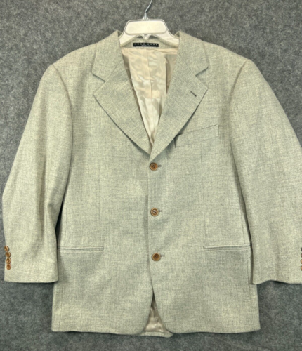 Costume homme 40R veste blazer laine cachemire Loro Piana Italie tissu gris Hugo Boss - Photo 1/12