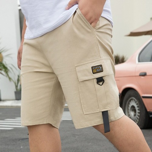 Pantalones Cortos Para Hombre Bermudas De Algodón Moda Casual De Verano  Elegante | eBay