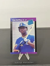 1989 Donruss Rated Rc Ken Griffey Jr Card #33 Seattle Mariners Error Blue Dot