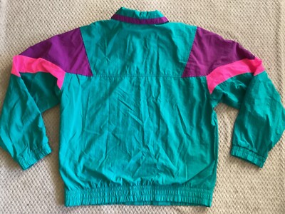 FILA Vintage Women's Nylon Full-Zip Windbreaker Jacket USA 40 | eBay