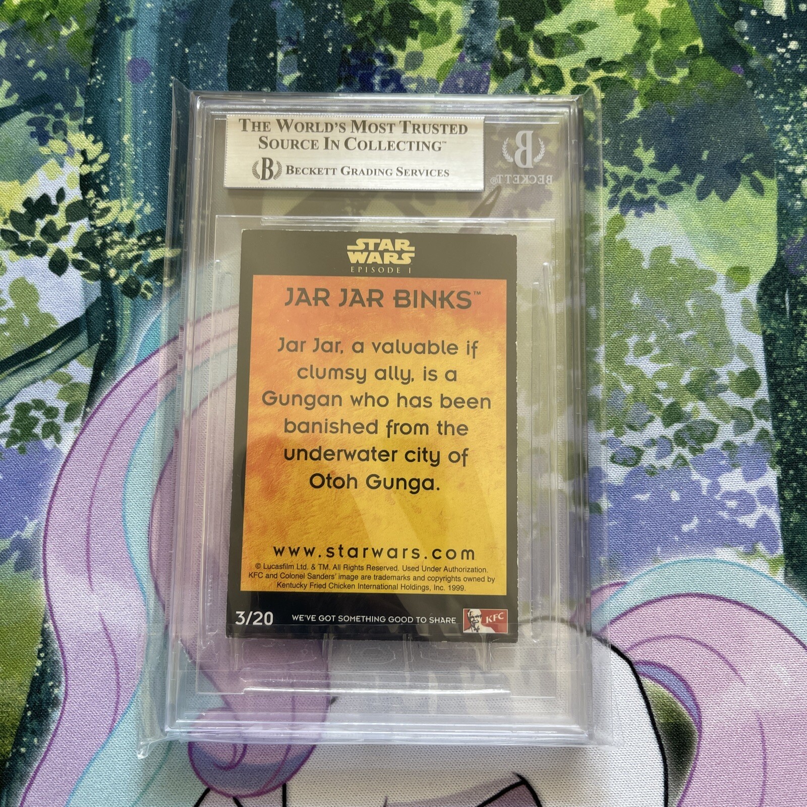 Jar Jar Binks #3 1999 KFC Star Wars Episode 1 UK Beckett Excellent+ 5.5 Pop 1 - Picture 2 of 2