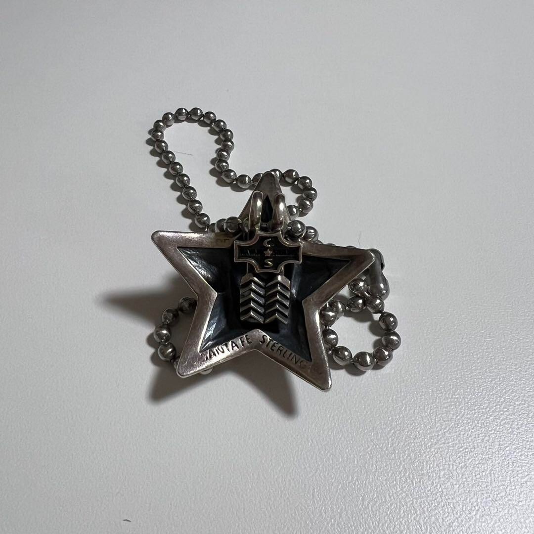Cody Sanderson Sterling Silver Skull Star Pendant Necklace with