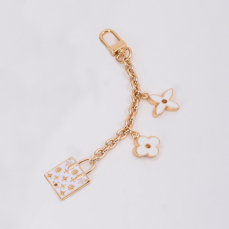 Purse Handbag DIY Metal Clover Charm Decorative Chain Pendant Bag Accessories