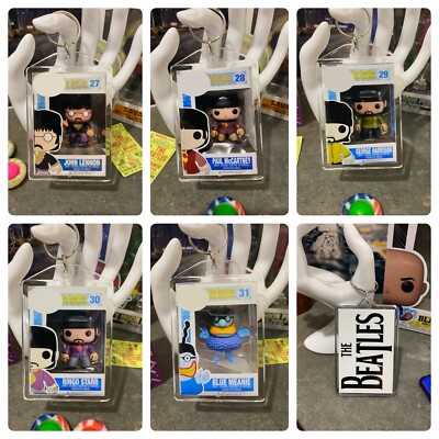 The Beatles ACTION Figure keychains - CHOOSE 1 or more - Perfect GIFT for fans