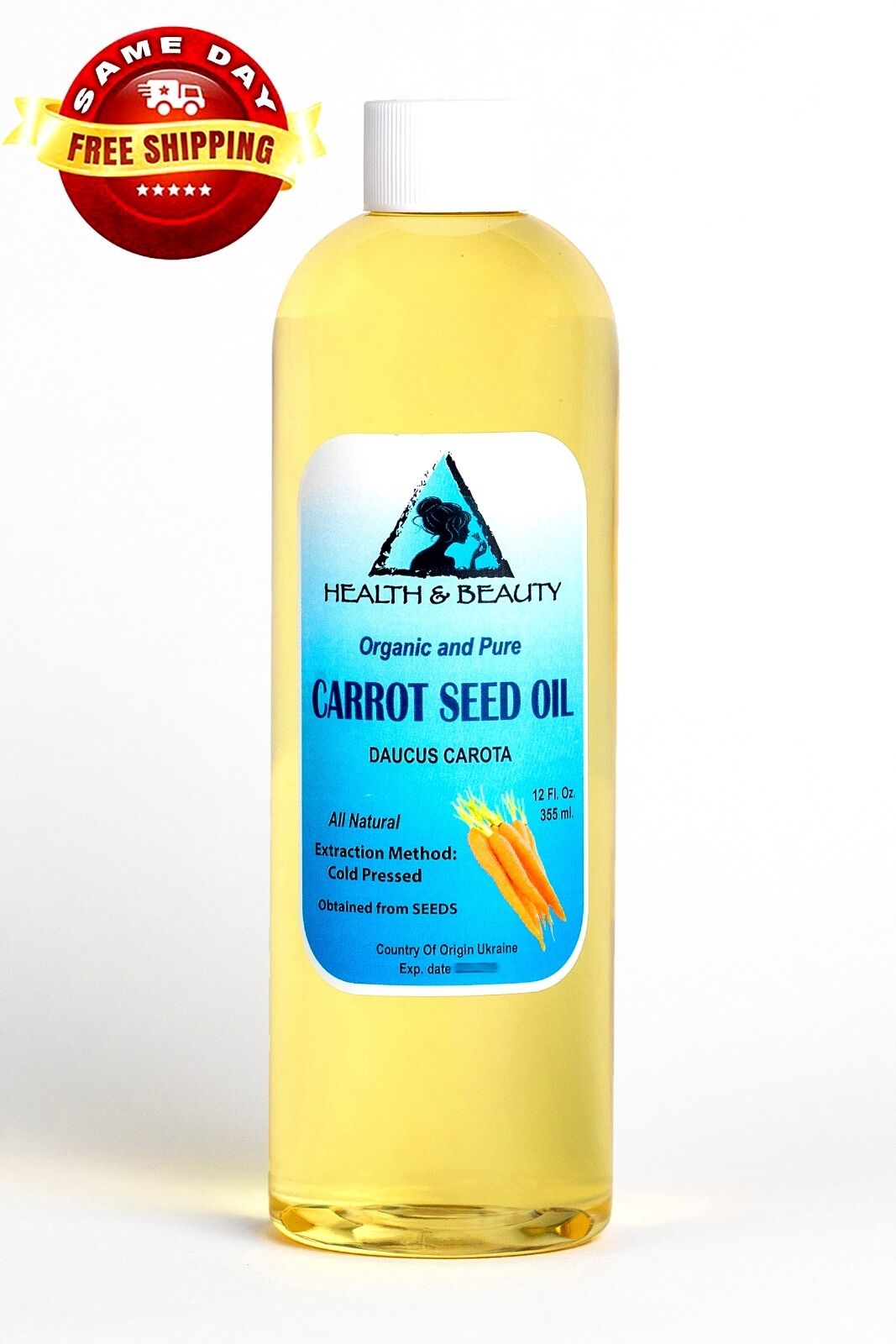 CARROT SEED OIL ORGANIC CARRIER COLD PRESSED PREMIUM FRESH 100% PURE 36 OZ Nowy przyjazd, 100% nowy