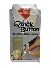 VTG 1982 NOS Quick Button 15 Second Button Replacement New Pack Of 6