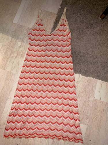 Robe Longue En Soie Orange Laundry Neuve Avec étiquette - Taille 6/M, Asymétrique, Unique