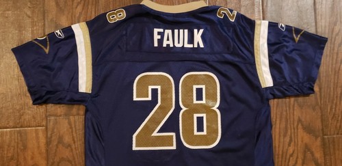 Vintage St. Louis Rams Marshall Faulk jersey youth XL LA - Picture 3 of 9