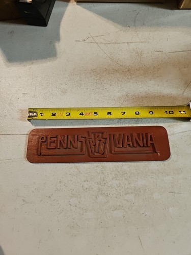 Pennsylvania Pumpe & Kompressor Co. Easton, PA Typenschild Holz Industrie Form - Bild 5 von 8
