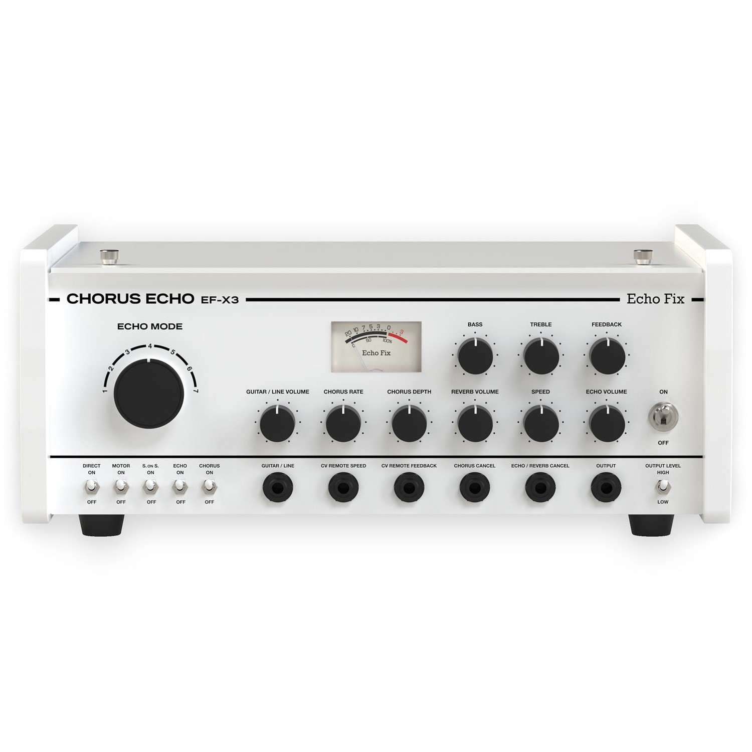 Настольное магнитофонное эхо Echo Fix EF-X3 с BBD хорусом/реверберацией - Белое на белом