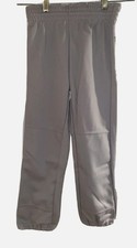 Rawlings Youth Pants Athletic Apparel Elastic Waist Band Baseball Grey XL