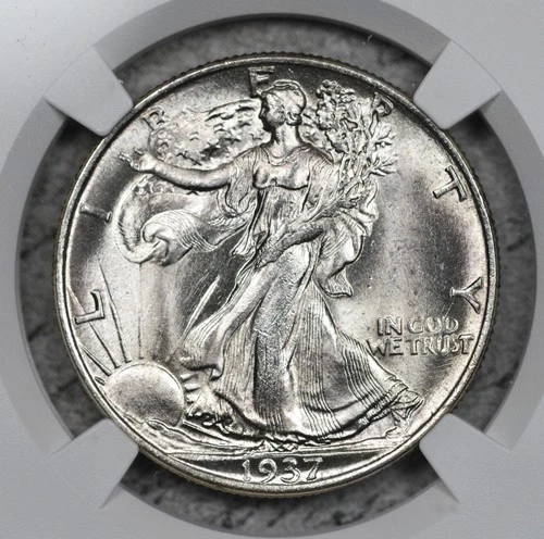 1937-P Walking Liberty Half Dollar NGC MS65 Freshly Graded! #3EYA