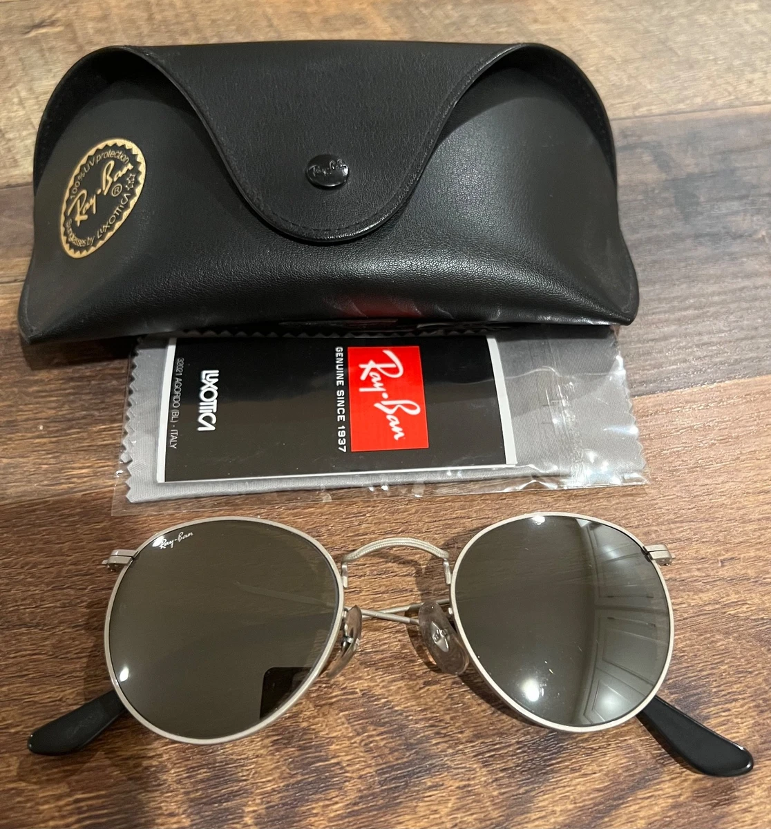 【新品未使用】rayban ROUND L Ray-Ban Original 100% UV Protection Round Vintage Sunglasses for