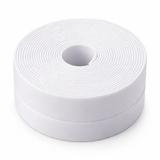 White Waterproof Bath & Sink Seal Tape Caulk Strip Shower Toilet Gap Sealing