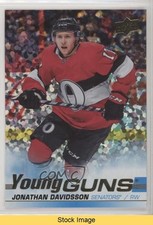 2019-20 Upper Deck Young Guns Speckled Rainbow Foil Jonathan Davidsson READ sq1