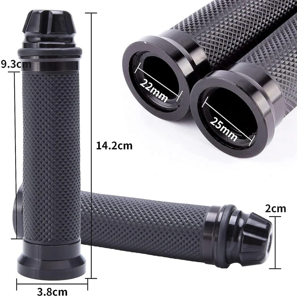 Motorrad Lenkergriffe Griffe 22 mm - 24 mm für Kawasaki Z400 Z900 Z650 Z500 Z125 - Bild 3 von 4