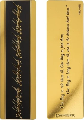 ‎CINEREPLICAS Lord of the Rings – One Ring Metallic Bookmark 14.8 x 4 cm – Officially Licensed