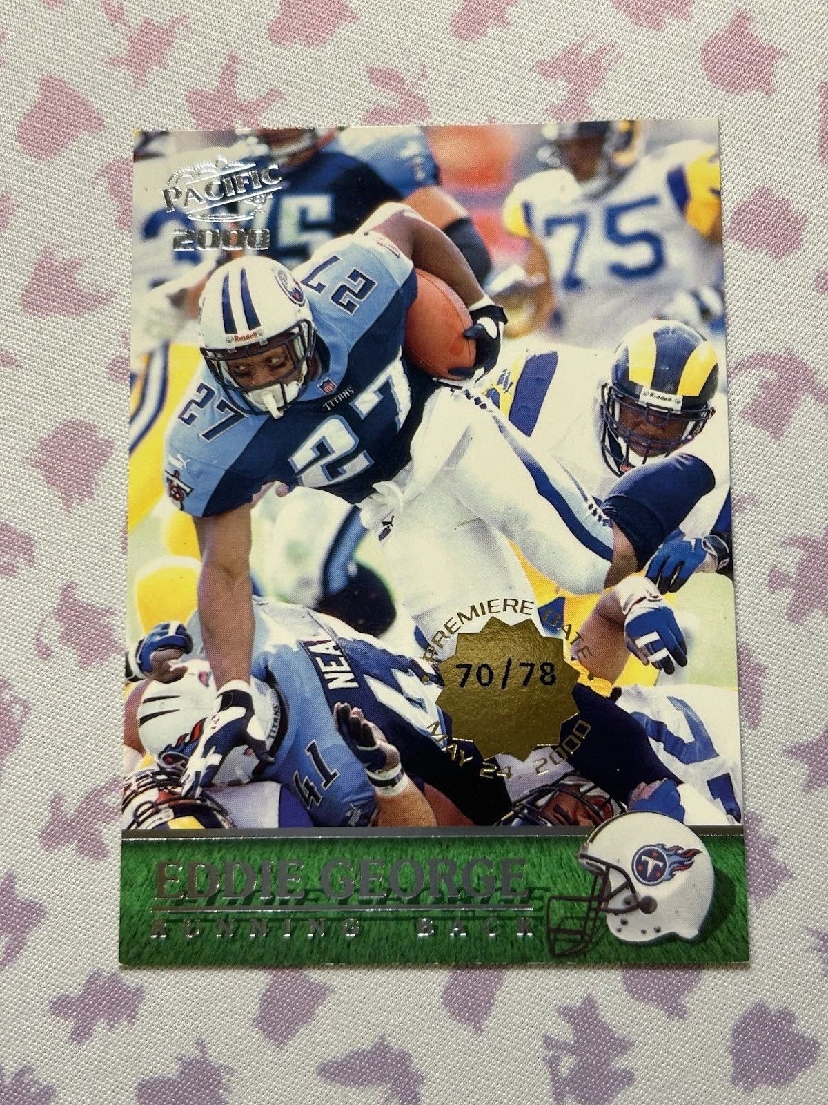Eddie George trading card