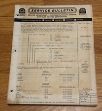 1963 Chryslerplymouth Dealer Service Bulletins Lot 426 Super Stock Mopar 63